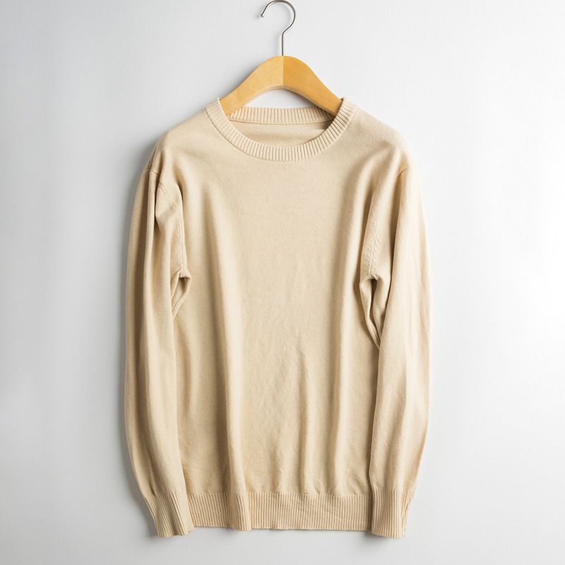 艾奴丹圆领V领商务纯色针织套头羊毛衫男休闲打底衫毛衣青年短款|ms