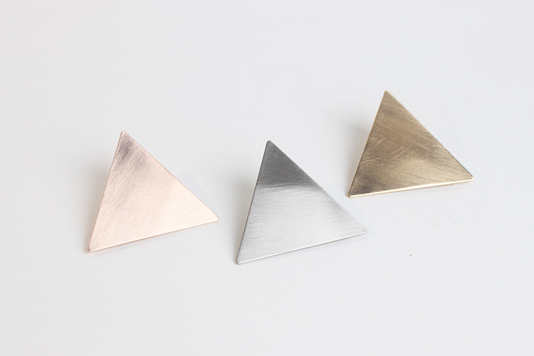Simple Alloy Geometric Triangle Round Side Clip display picture 13