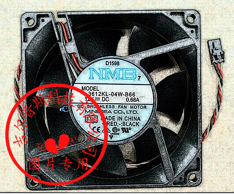 3612KL-04W-B66 12V 0.68A 92*92*32MM 三四线原装美蓓亚NMB风扇