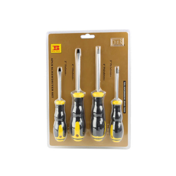 波斯工具 4件套螺丝批组套 螺丝刀套装BS518904