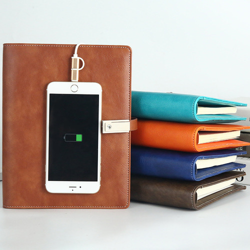 Notebook stationery wholesale notepad mobile power supply with power bank notebook U disk notebook