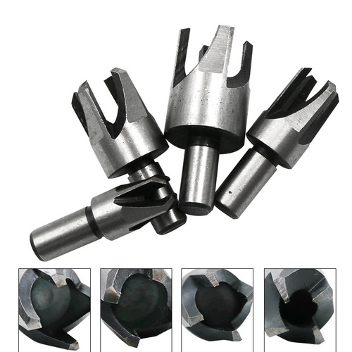 Carbon steel cork cutter, cork drill, woodworking drill bit, cylindrical claw type round wood tenon drill bit, various sets wholesale