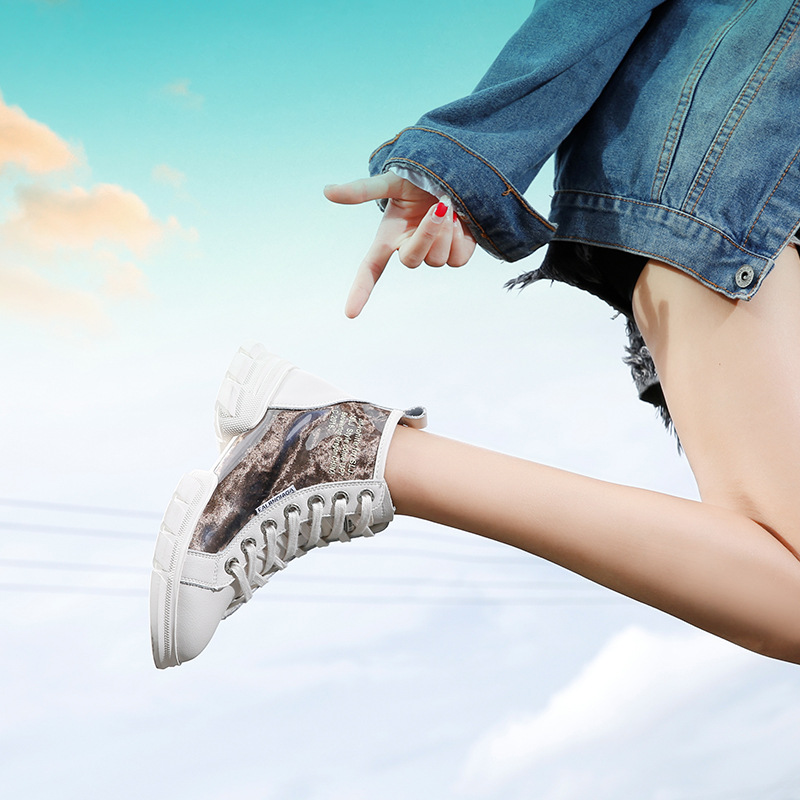 Bottes femme en En cuir - Ref 3355304 Image 3