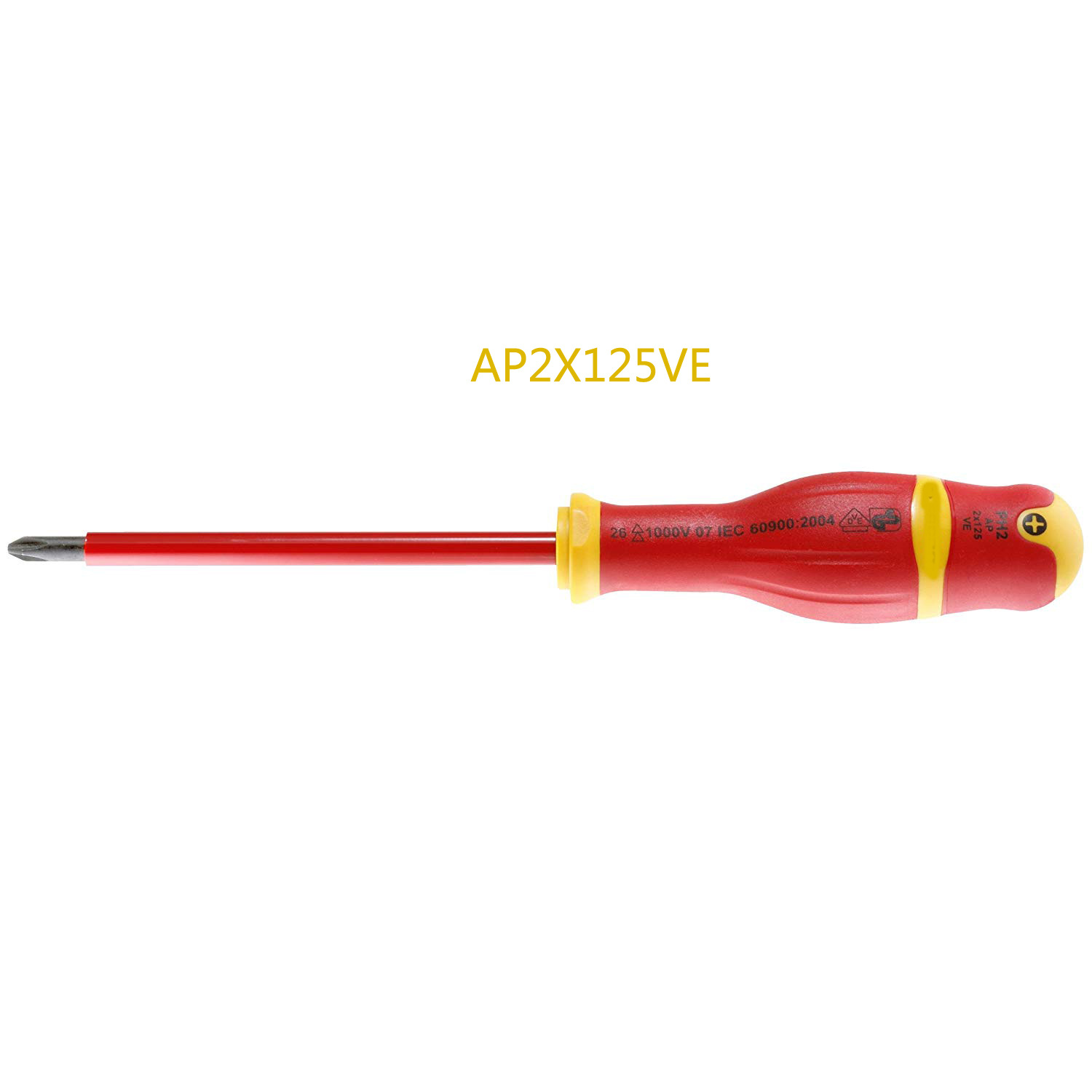 绝缘螺丝批 1000V绝缘Phillips 十字螺丝刀  AP2X125VE 现货