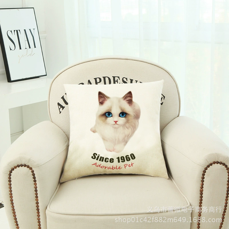 Cartoon summer pillow, fresh seat, sofa, pillowcase
