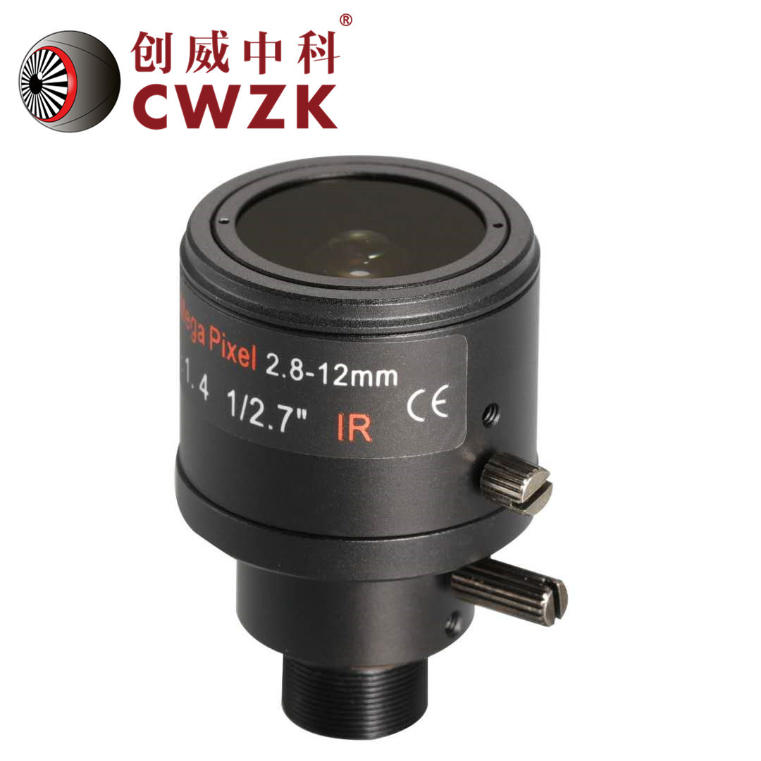 创威中科镜头 手动调焦镜头 变焦2.8-12mm 3MP M12/14接口 LENS