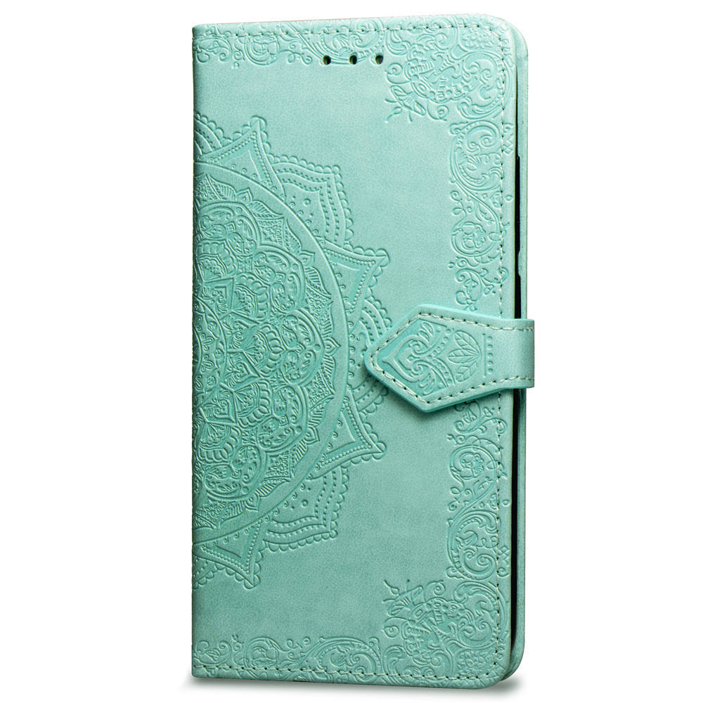 Mandala Embossed Leather Wallet Phone Case For Iphone 16_voghion.com