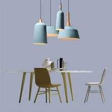 北歐后現代單頭餐吊燈 創意客廳吧台咖啡廳燈具 個性簡約鋁材吊燈