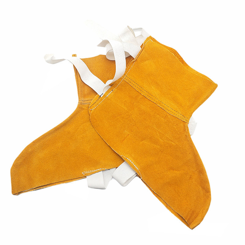 焊工护脚电焊护脚耐磨隔热防飞溅物牛皮护脚帆布护脚厂家直销批发