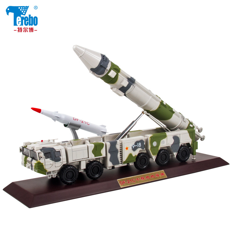 金属1:35东风21C21D导弹车模型批发反舰弹道模型军事装甲车摆件|ru
