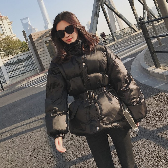 韩版小棉袄女2018冬季收腰棉服女短款宽松百搭棉衣面包服加厚外套|ru