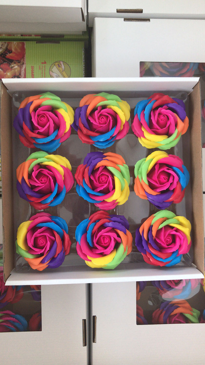 125g Weight Fashion Style Multicolor Color Wholesale 7 Color Rose Soap Flower Soap Flower Wedding Gift Valentine's Day Gift Box 9