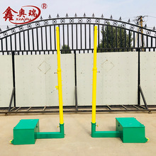 移动式排球柱 可调节高度羽毛球网架羽排网多用柱八合一球架