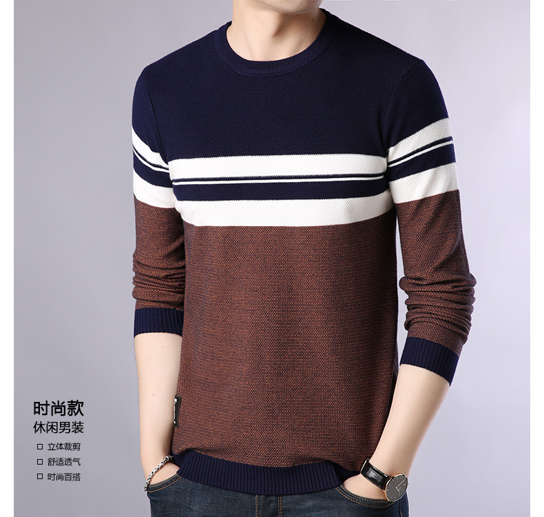 Pull homme AIDIYOU en Coton mercerisé - Ref 3417543 Image 8