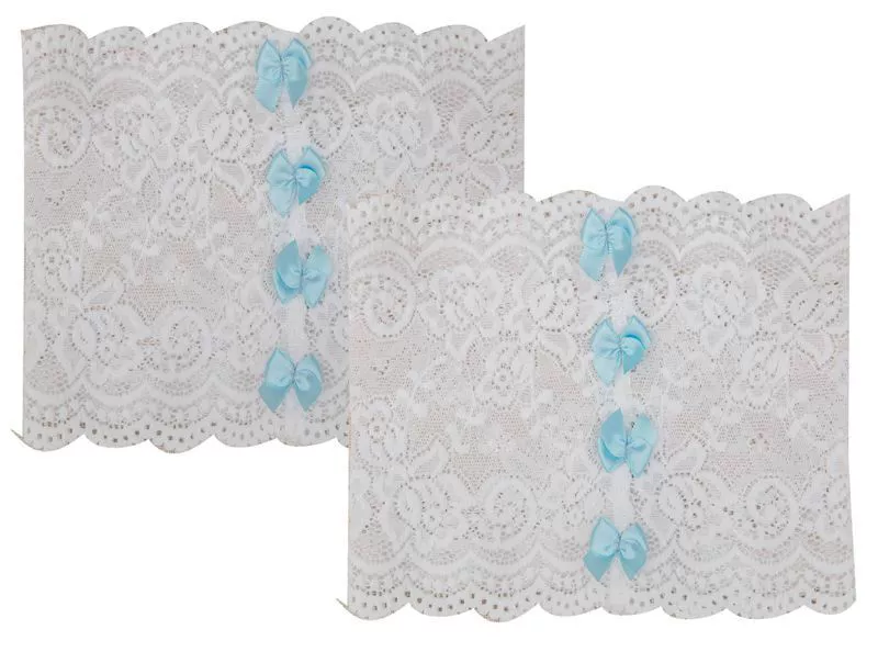 Non-slip elastic lace gaiters with bow, European style, lace dress