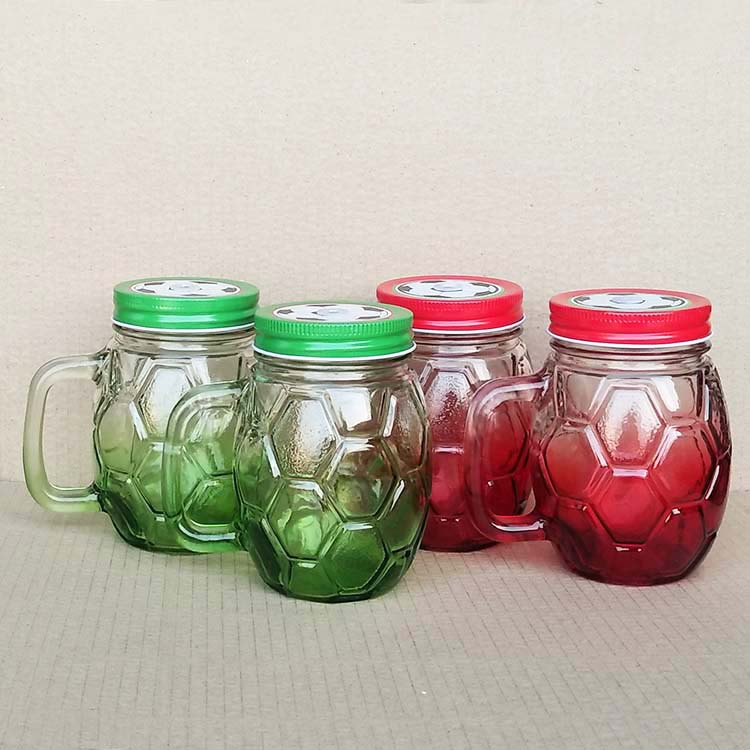 定制水杯把手杯足球杯啤酒杯世界杯礼物支持喷涂