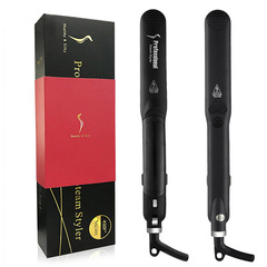 Cross-border hot selling steam hair straightener spray curling and straightening dual-use tourmaline splint ceramic hair straightening splint