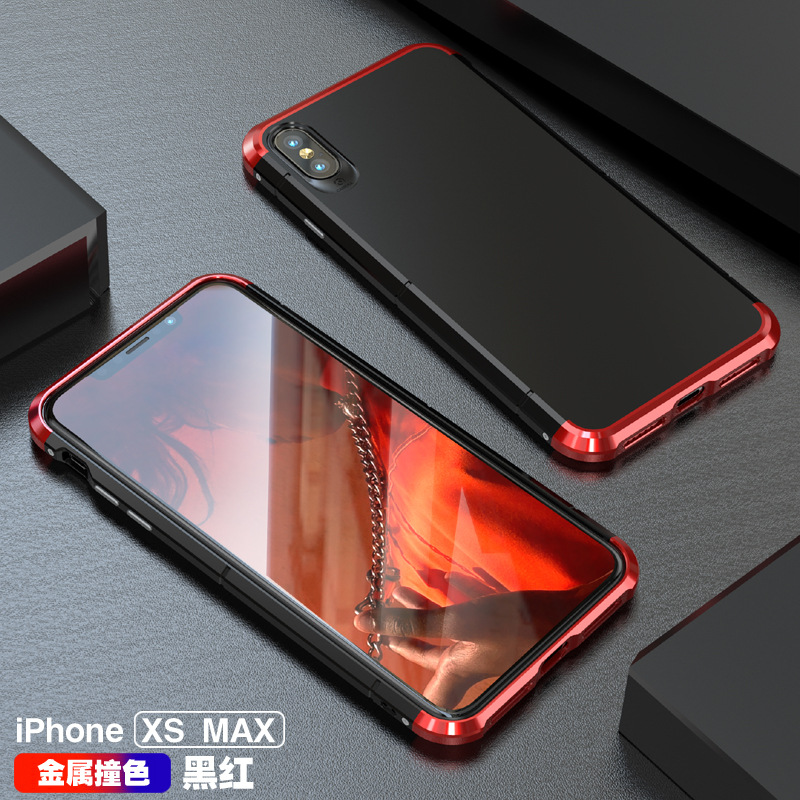 GINMIC Shield Aluminum Metal Frame Hard PC Back Cover Case for Apple iPhone XS Max & iPhone XR & iPhone XS