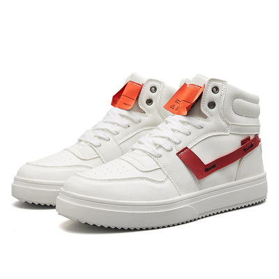 new pattern Men's shoes Trend Gaobang skate shoes student ventilation Running shoes Korean Edition shock absorption Casual shoes wholesale