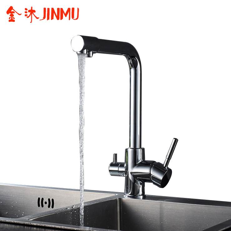 kitchen Faucet household Triple All copper Water purifier Direct drinking water tap Trays water tank Hot and cold