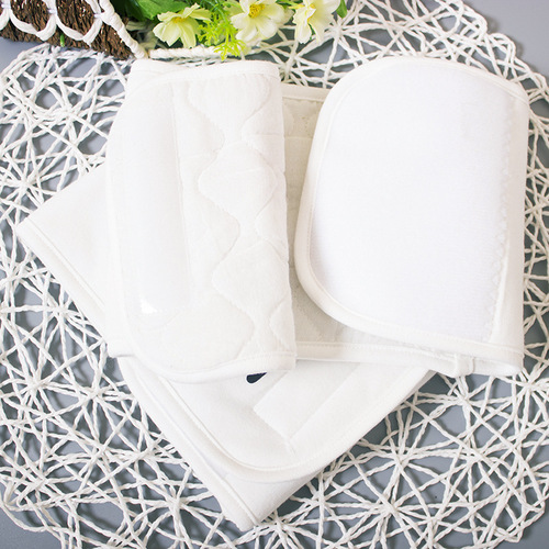Two-pack infant cotton wool belly wrap, newborn baby belly protector for all seasons, ipapa&mama Velcro belly wrap