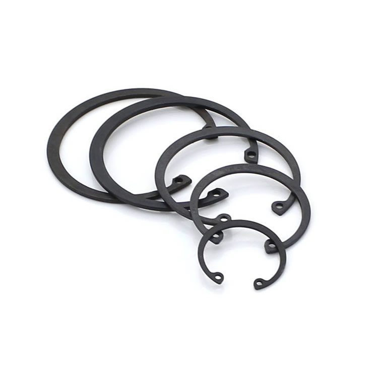 厂家直销碳钢黑色弹簧垫圈开口弹垫防松防脱介子发黑高强度弹簧垫