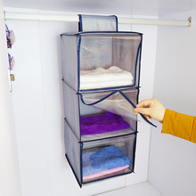透明挡帘衣柜挂袋储物挂袋牛津布悬挂式多层衣柜收纳袋全板