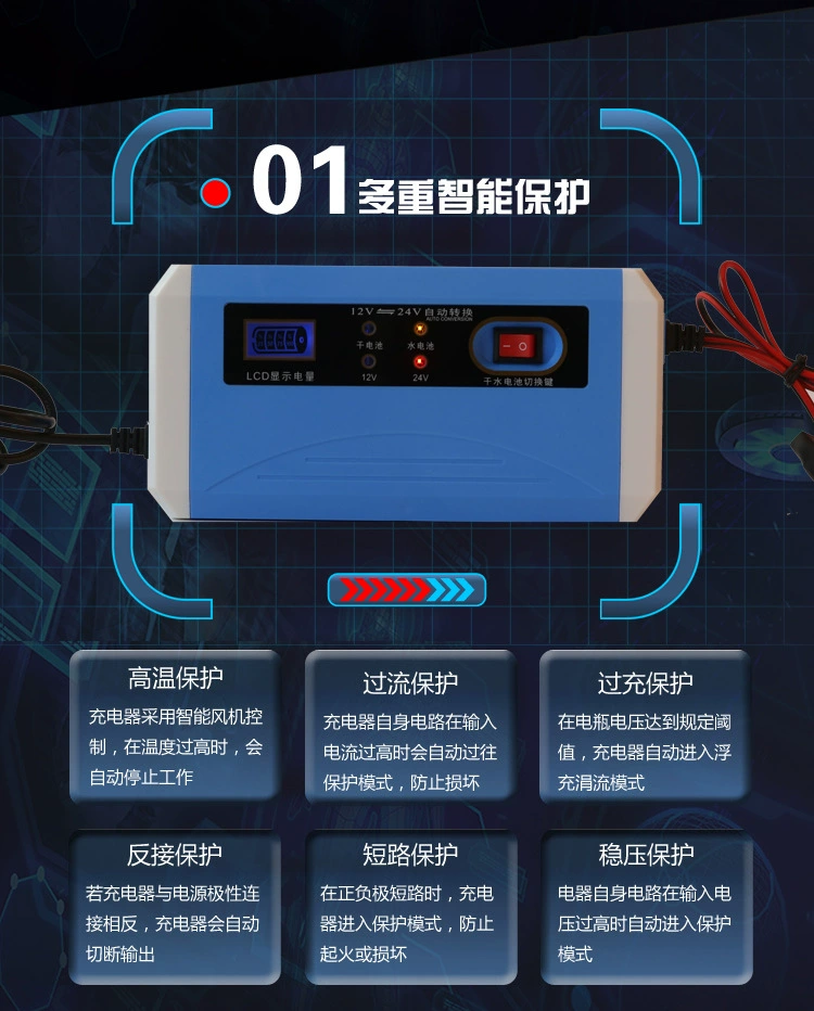 Умный электрокар, зарядное устройство 12V/24V