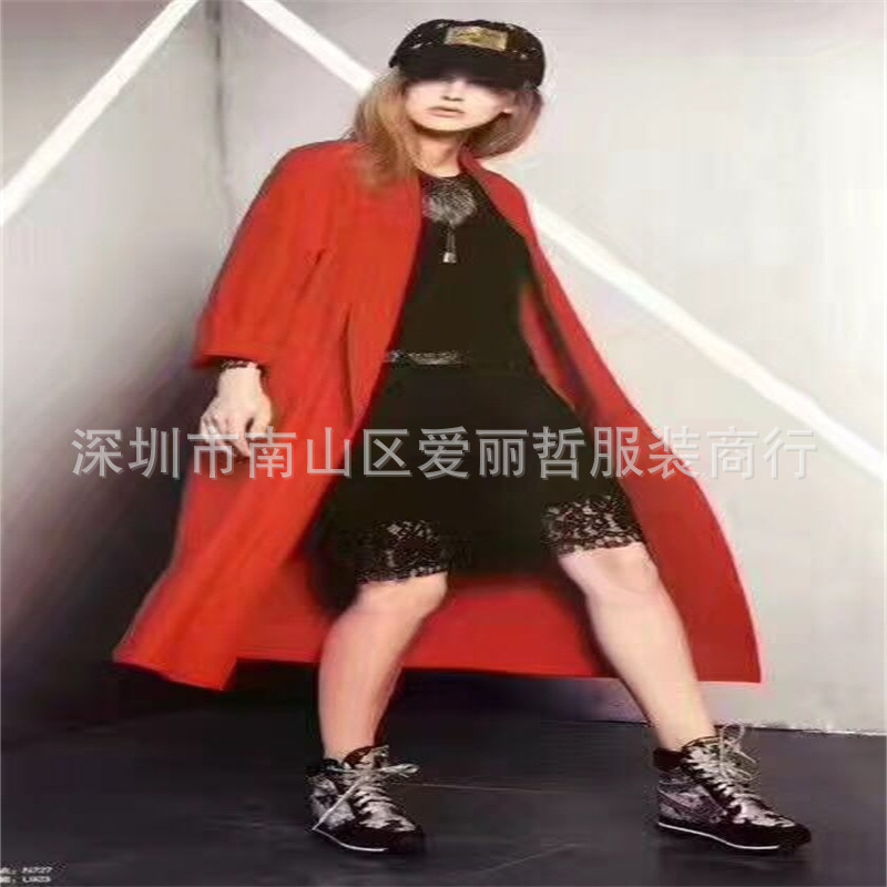 【人本万依17冬装】爱丽哲品牌女装折扣批发羽纱国际地素似水年华