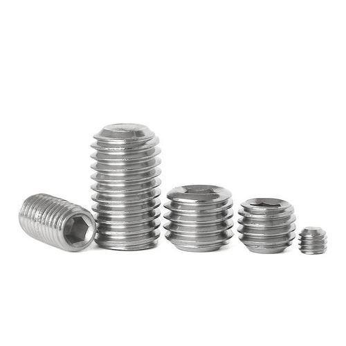 304 stainless steel hexagon socket set screw DIN916 stop jack screw concave end machine screw M2-M12