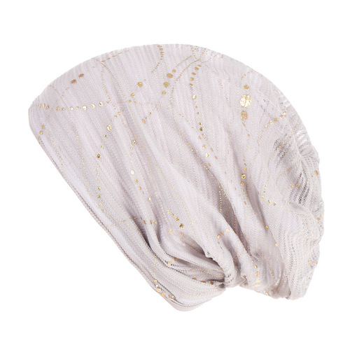 European and American thin lace breathable head covering for women, spring and autumn cotton color-droplet leisure head covering hat, factory