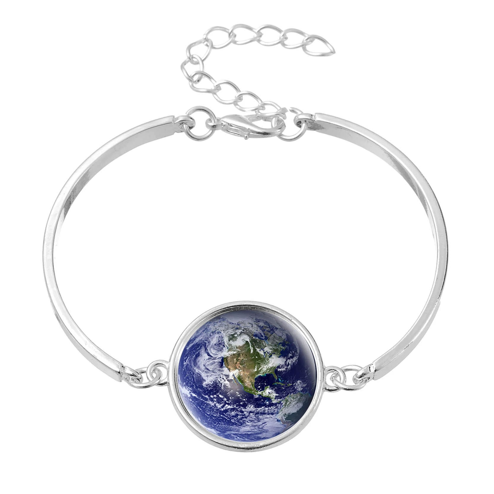 Луна, звёздное небо, модный металлический браслет, 2018 год, Aliexpress, новая коллекция, с камнем, европейский стиль