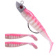 6 PCS Paddle Tail Fishing Lure Soft Baits Black Drum Mangrove Jack Fresh Water Fishing Lure