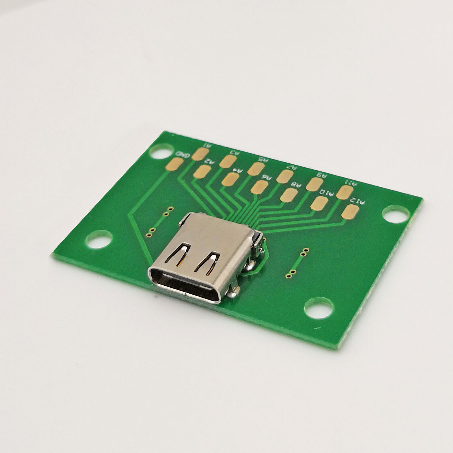 供应Type C接口测试母头 USB C母座带PCB usb c type 测试专用-阿里巴巴