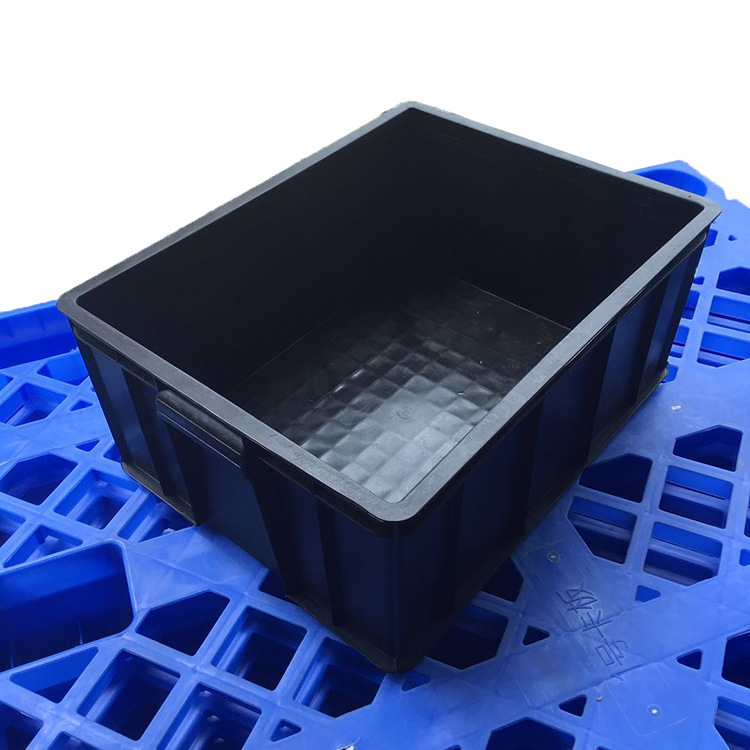 供应珠海江门黑色防静电无尘胶箱 大号塑料防静电胶箱周转箱