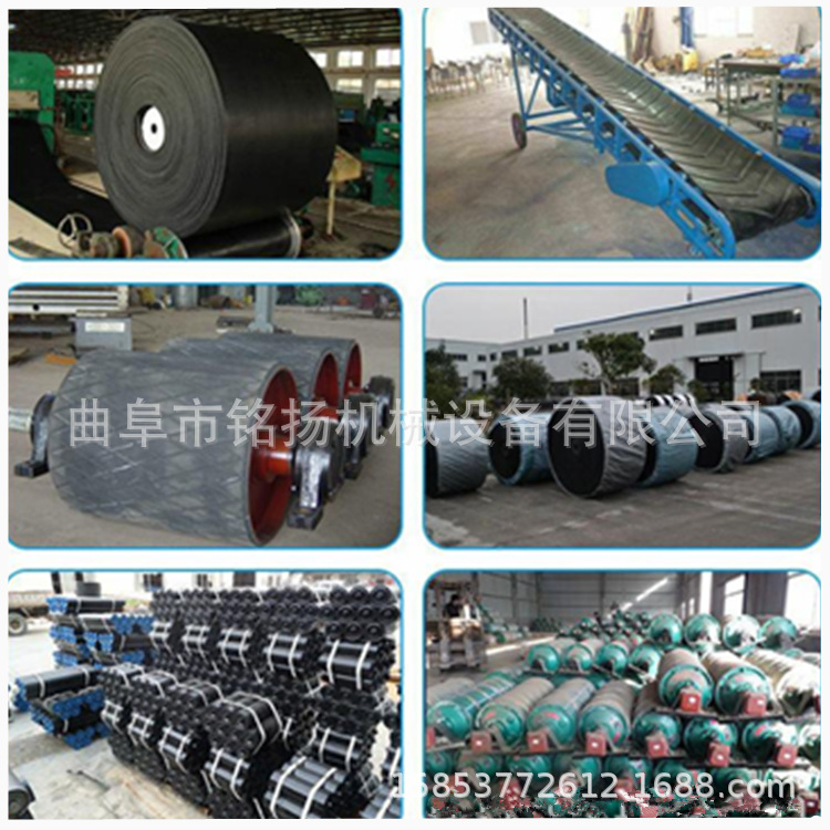 安全操作护栏型装车用皮带输送机快速上料可手摇升降式加厚耐磨皮带输送机