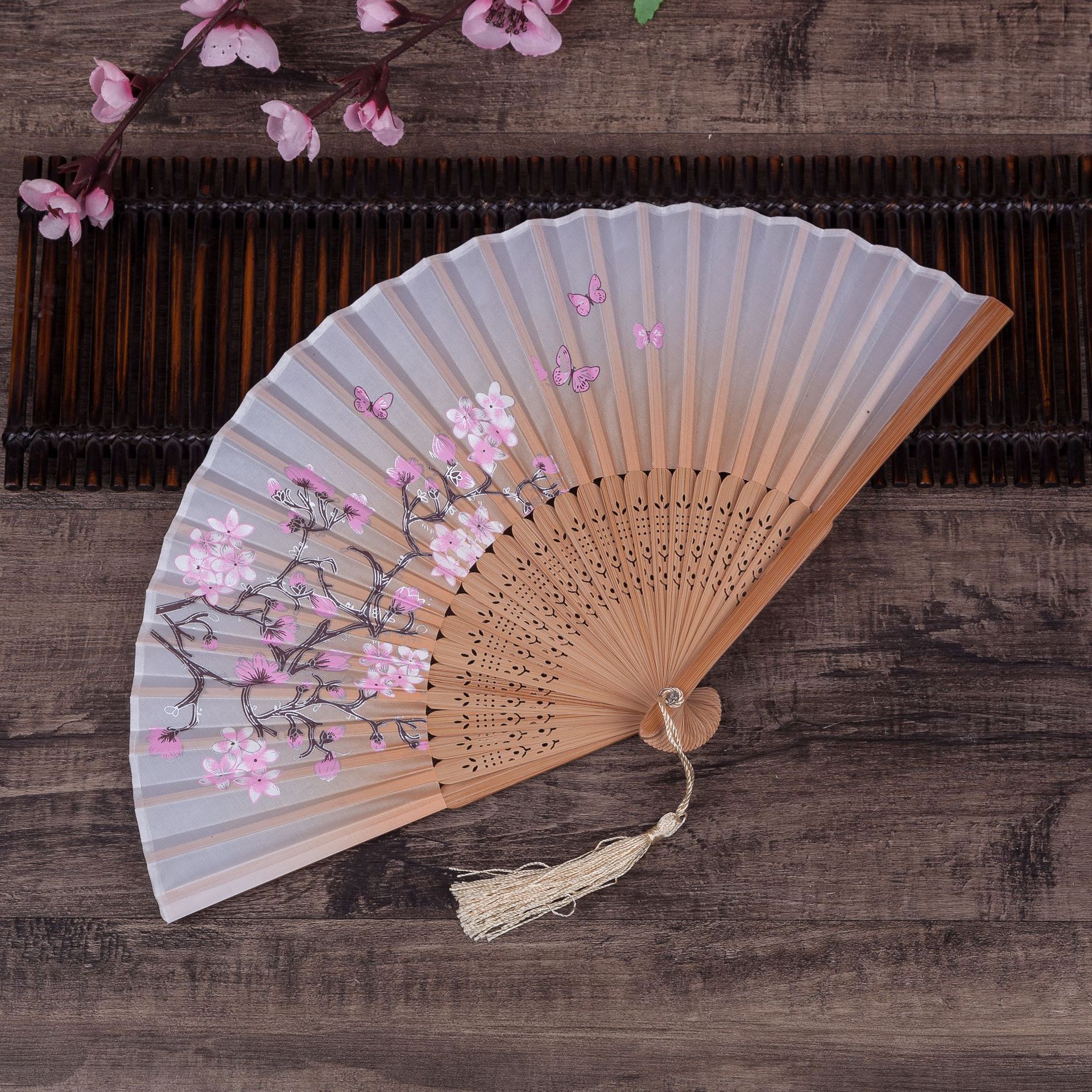 二青棕骨黄色面粉色樱花