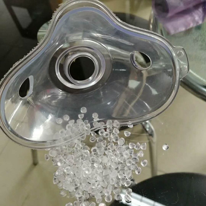 透明PVC白底60度70度80度90度100度110度 挤出级PVC透明弹弓线料