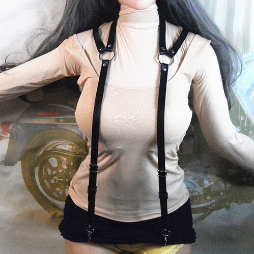 European and American original PENGKE business casual trendy suspenders Gothic versatile unisex garter belt belt