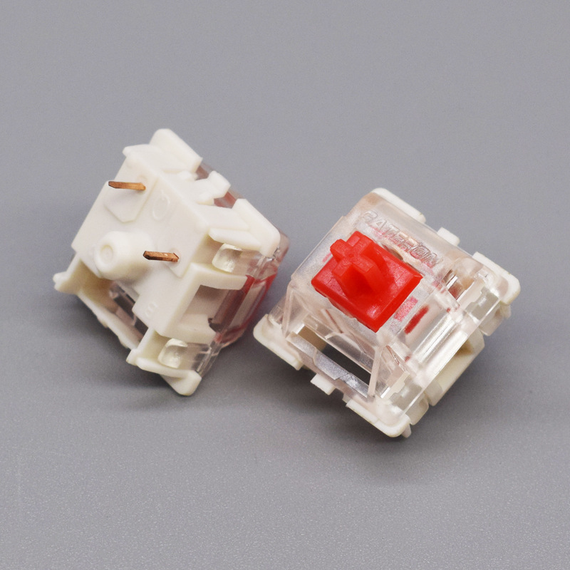 GATERON Jiadalong KS-9 mechanical keyboard key switch red shaft supports custom patch lamp three legs GATERON Jiadalong KS-9 mechanical keyboard key switch red shaft supports custom patch lamp three legs