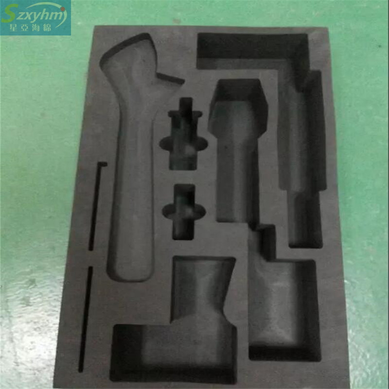 海绵包装制品冲型 海绵内衬填充凹槽 五金工具箱海绵内衬