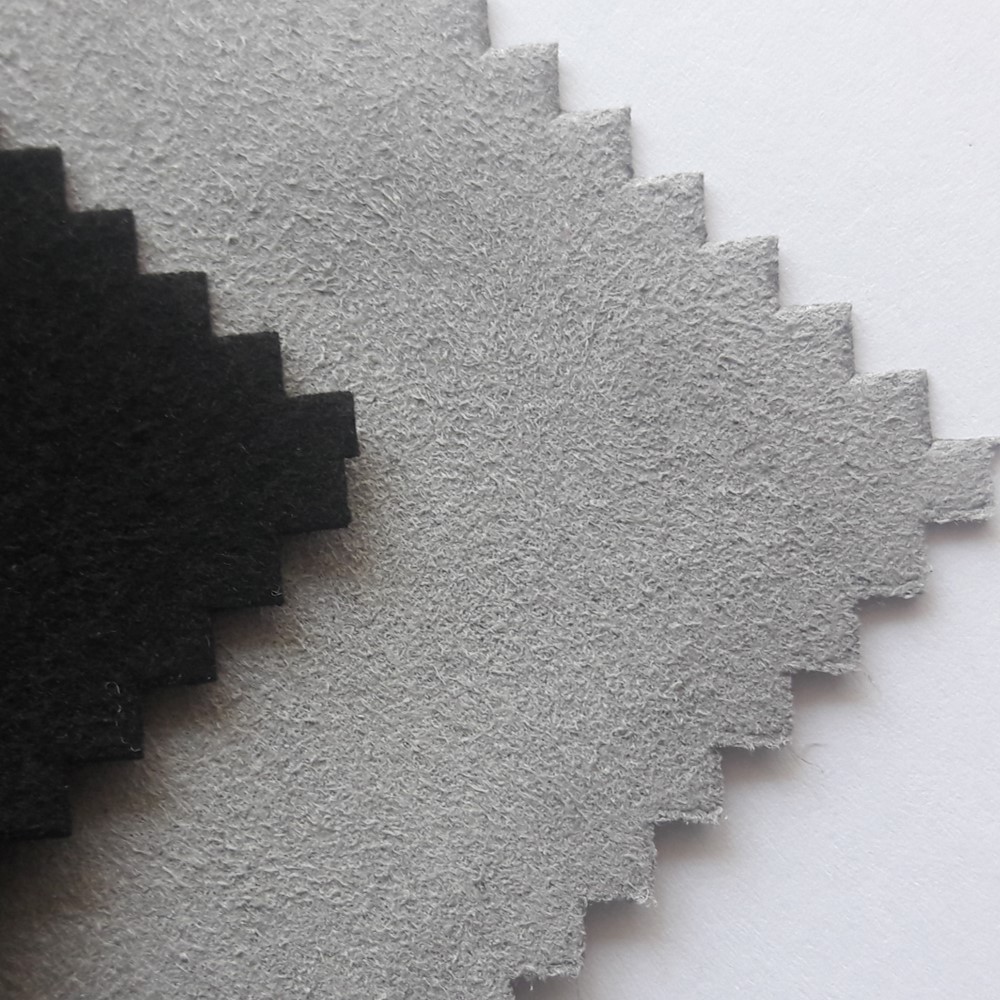 灰色手套革超纤真超纤超纤合成革人造革超纤皮料