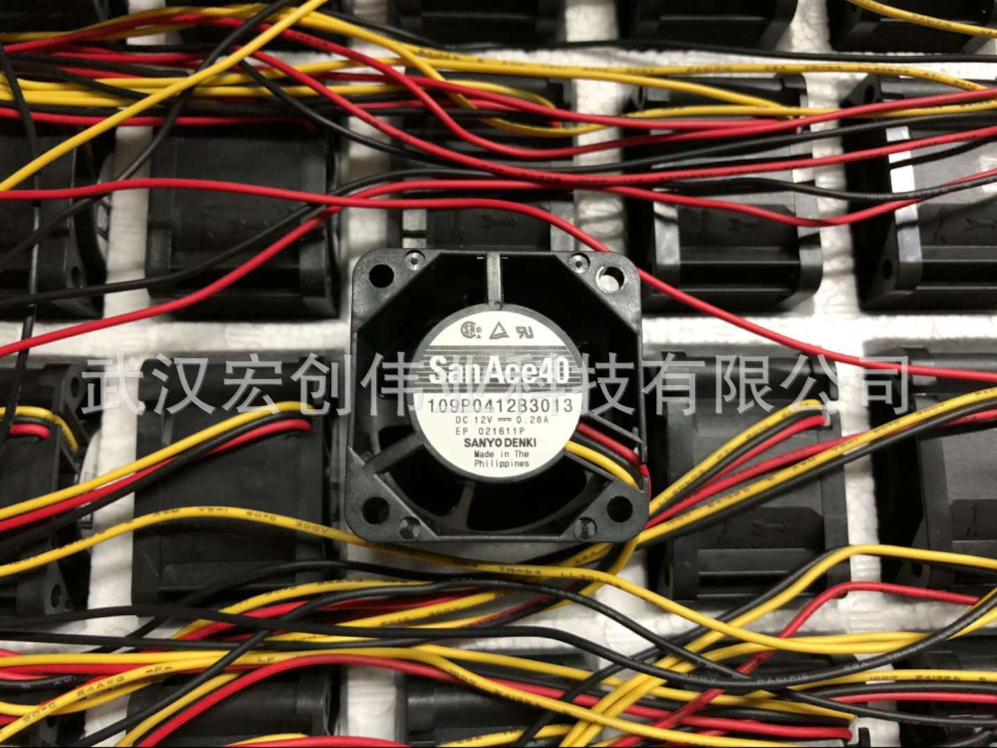 全新三洋SANYODENKI 109P0412B3013 4028 12V 0.28A 散热风扇