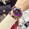 Purple diamond watch strap stainless steel, starry sky, durable landing gear, swiss watch