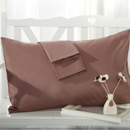 Pillowcase Wholesale Pure Cotton Pillowcase Single Simple Solid Color Pillowcase Pair Pack Cross-border Supply Hot Selling at Home and Abroad