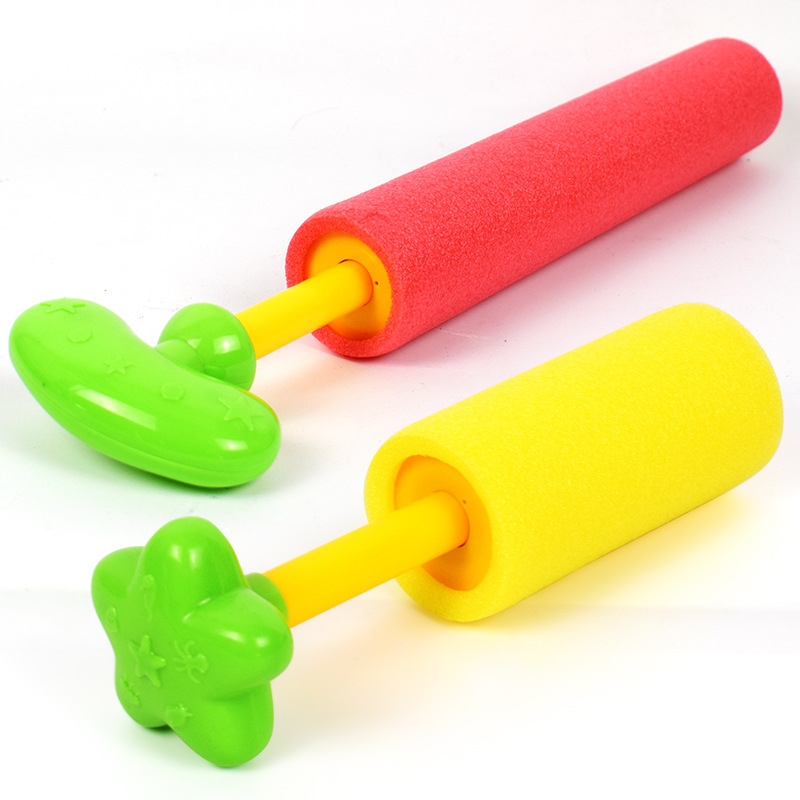 Niños Perla de algodón EVA cañón de agua pull-out bomba de agua playa piscina pistola de agua supermercado transfronterizo nuevos juguetes