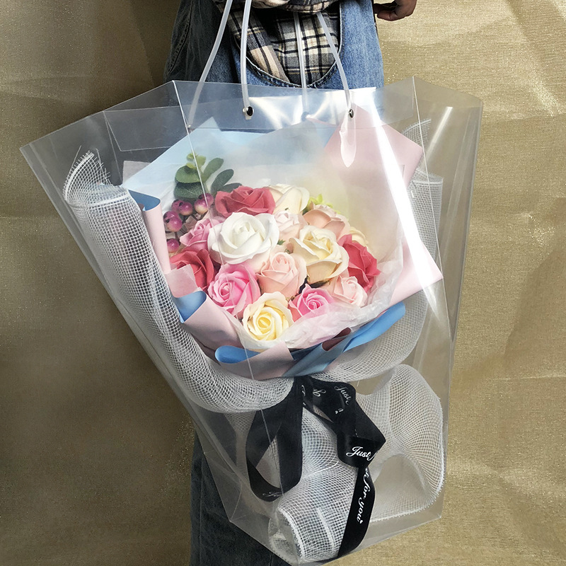 19朵大韩风款手捧花清风粉5