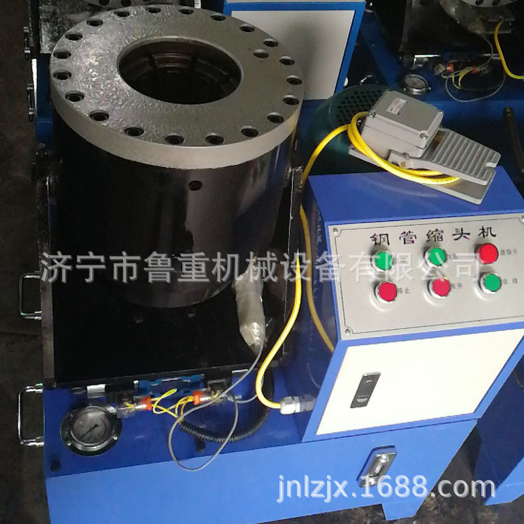 厂家专业生产钢管缩管机架子管建筑用旧铁管缩管机认购金