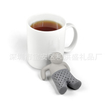 食品级硅胶茶先生硅胶小人泡茶器耐高温懒人泡茶器可爱硅胶过滤器