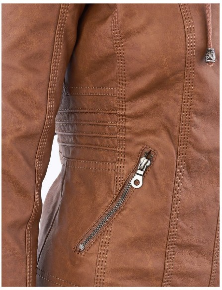 Veste cuir femme en PU - Ref 3447365 Image 67